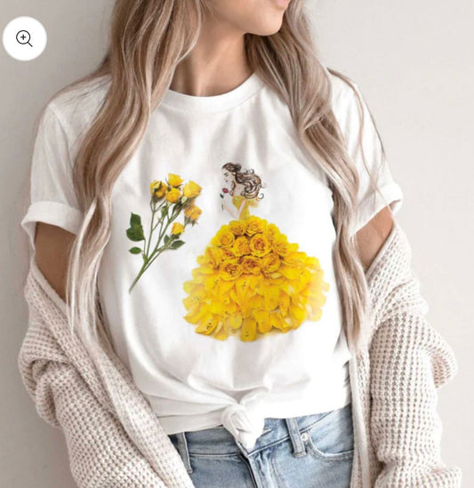 Tricou Yellow Dress (7773356327130)