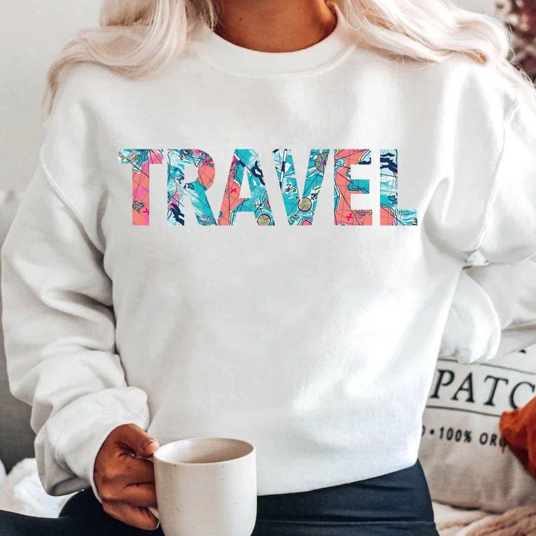 Bluza White Travel (6907582349496)