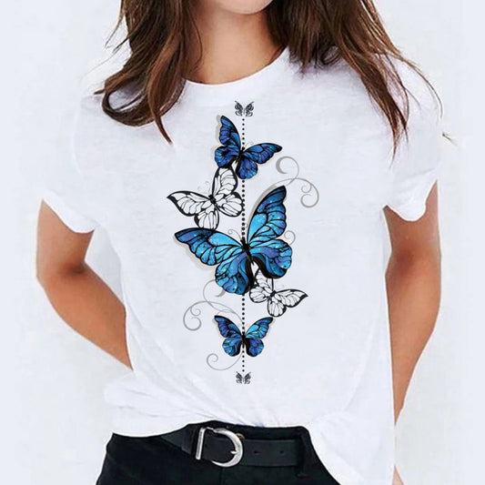 Tricou Blue Butterfly (6584300404920)
