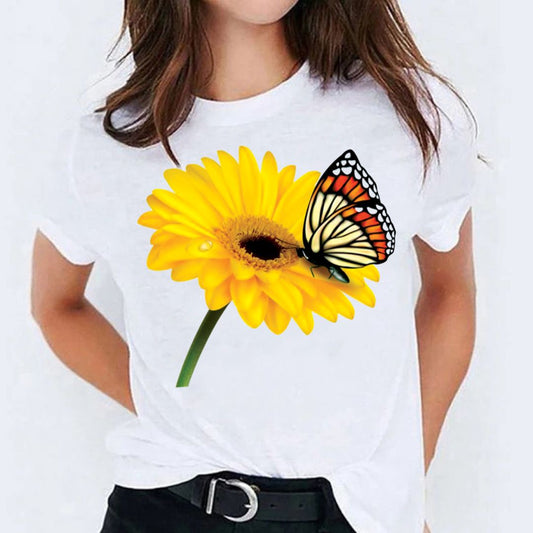 Tricou Flower Butterfly 2 (6584356438200)