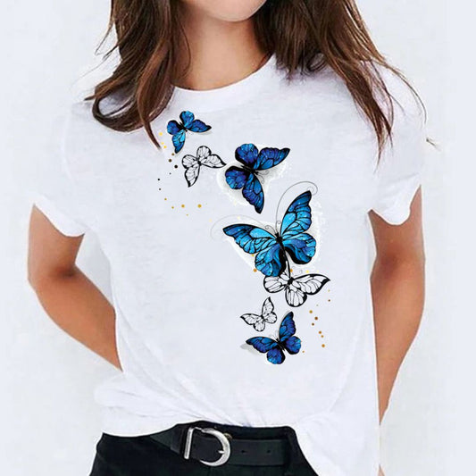 Tricou Fluturi Blue (6584358404280)