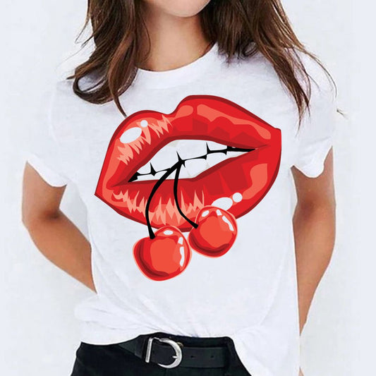 Tricou Red lips 2 (6584025448632)