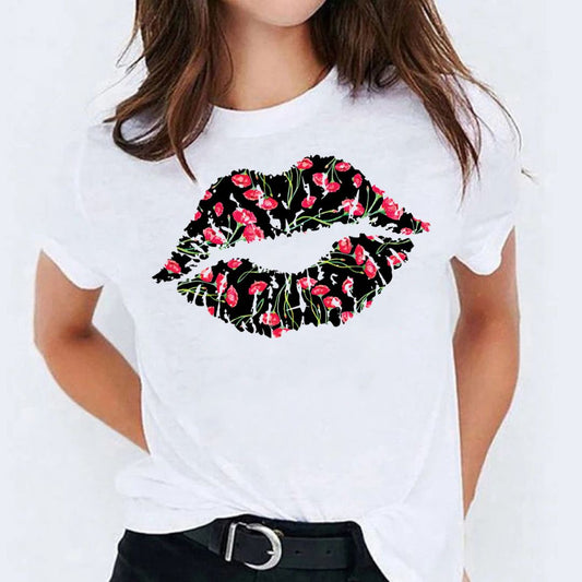 Tricou Flower Lips (6607661269176)
