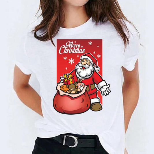 Tricou dama din bumbac 100% White Mos Cu Cadouri
