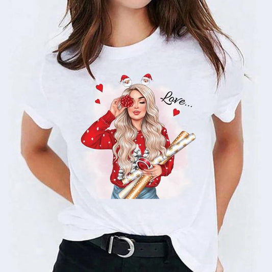 Tricou dama din bumbac 100% Red Love