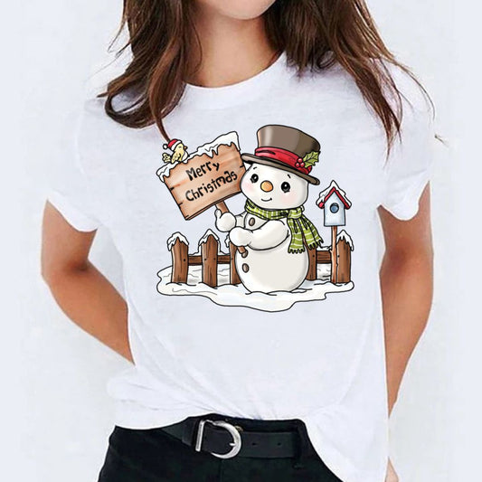 Tricou dama din bumbac 100% Merry Christmas Cute