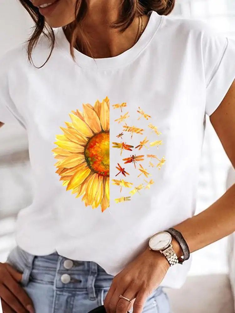 Tricou dama din bumbac 100% New Nice Yellow