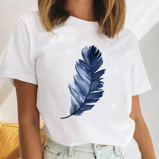 Tricou dama din bumbac 100% Blue