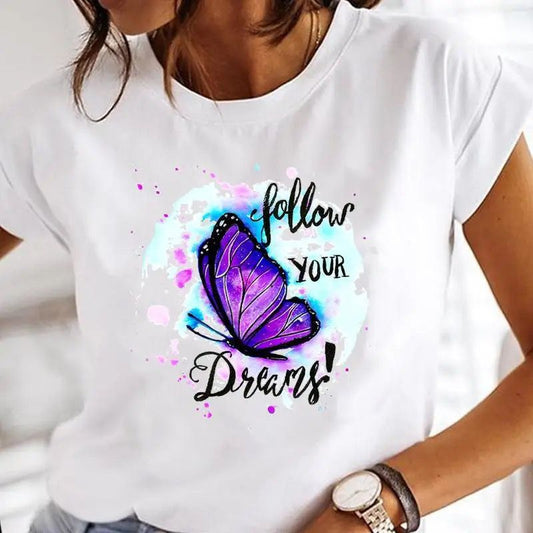Tricou dama din bumbac 100% Follow Your Dreams