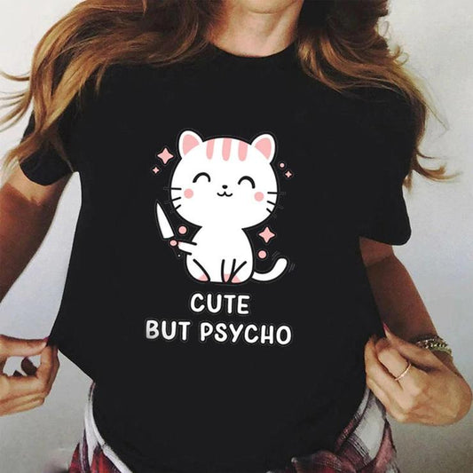 Tricou Cute But Psycho (6893574848696)