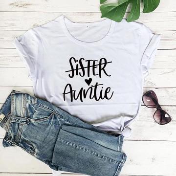 Tricou Auntie (White) (6583904207032)