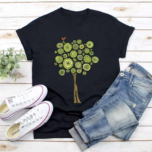 Tricou Negru Tree (6893588152504)